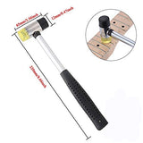 TIMESETL 6 Pack Guitar Luthier Tool Kit Include Guitar Fret Crowning File, Double Headed Guitar Bass Fret Wire Rubber Hammer, Stainless Steel Fret TIMESETL