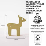 Le Toy Van - Wooden Petilou Forest Stacker Puzzle & Bag Educational Balancing Activities Toy | Great Gift for Kids and Toddlers | Suitable for Age Le Toy Van