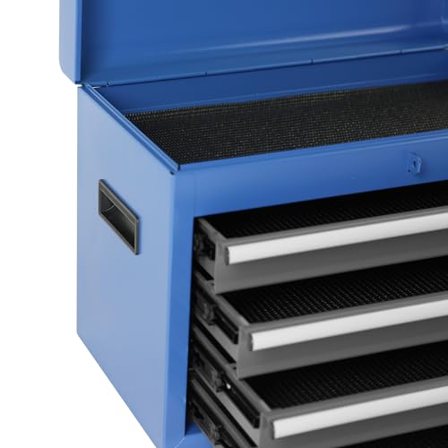 Fulvari Large Rolling Tool Chest,5-Drawer Tool Boxes On Wheels with Organizer Bins,Mobile Steel Detachable Tool Cabinet with Hooks,Adjustable Shelf &