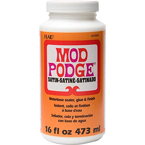 Mod Podge Waterbase Sealer, Glue and Finish, Satin, 16 Ounce Mod Podge
