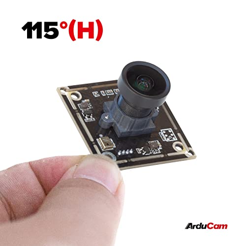 Arducam 8MP IMX179 USB Camera Module, Wide Angle Lightburn Camera with 115°(H) M12 Lens, Single Microphone for Windows, Linux, Android, and Mac OS Arducam
