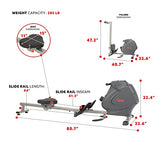Sunny Health & Fitness Multifunction Premium Magnetic Indoor Rowing Machine - SF-RW5941 Sunny Health & Fitness