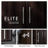 Prepac Elite 32" Espresso Storage Cabinet with Adjustable Shelves Prepac