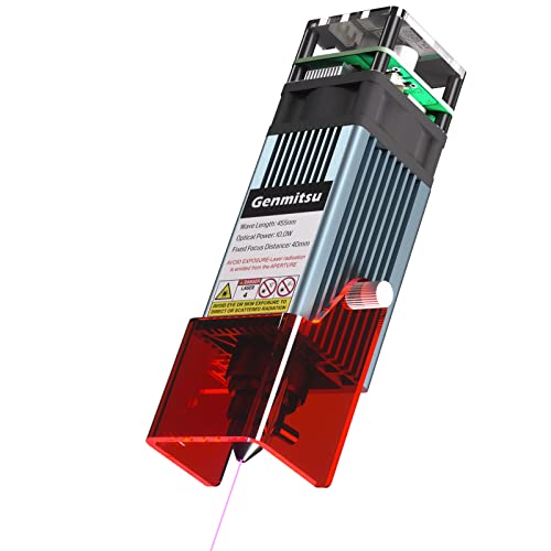 Genmitsu 10W Compressed Spot Laser Module with Air Assist Nozzle, 0.08 ...