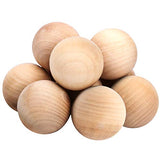 KEILEOHO 20 Pack 2 Inches Wooden Round Ball, Natural Unfinished Wooden Balls, Smooth Durable Wood Balls for Crafts and DIY Projects KEILEOHO