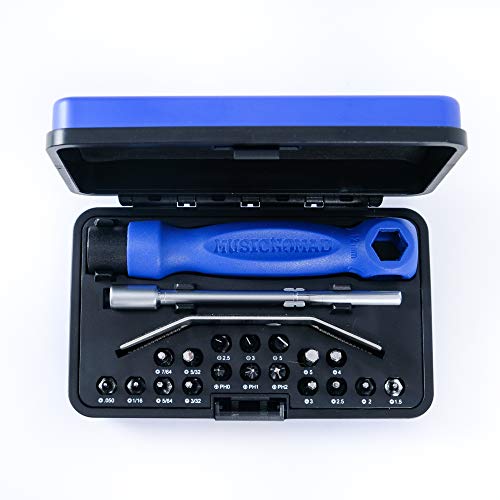 MusicNomad Premium 26 PC. Guitar Tech Screwdriver & Wrench Set MN229 MusicNomad