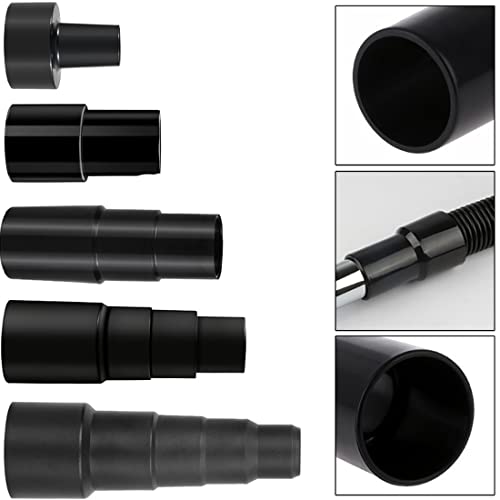 Universal Shop Vac Vacuum Hose Adapter,5 Pieces Vacuum Hose Adapter Kit,2-1/2 Inch to 1-1/4 Inch; 1-1/4 Inch to 1-3/8 Inch to 1-1/2 Inch; 1-3/8 Inch RMTCEG