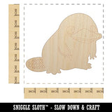 Cute Weird Duck Billed Platypus Unfinished Wood Shape Piece Cutout for DIY Craft Projects - 1/8 Inch Thick - 6.25 Inch Size Sniggle Sloth