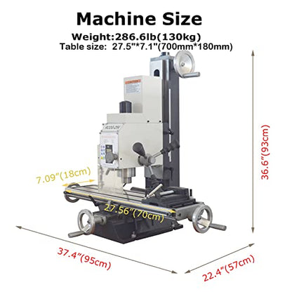 INTBUYING Benchtop Mini Milling Drilling Machine R8 High Precision Mill Drill Machine Micro Variable Speed Power Mill Drill Press 1100W Brushless - WoodArtSupply