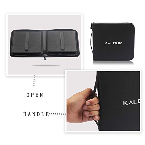 KALOUR 82 Pack Drawing Sketching Kit, Pro Art Supplies with Sketchbook, Include Tutorial,Colored, Graphite, Charcoal, Watercolor,Metallic & Pastel KALOUR