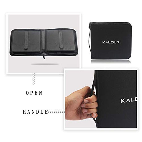 KALOUR 82 Pack Drawing Sketching Kit, Pro Art Supplies with Sketchbook, Include Tutorial,Colored, Graphite, Charcoal, Watercolor,Metallic & Pastel KALOUR