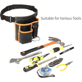 Compuda Genuine Leather Tool Belt Pouch with Hammer Holder Tool Pouch with Belt Leather Belt Tool Pouch for Men/Women (Tool Hammer Pouch) compuda