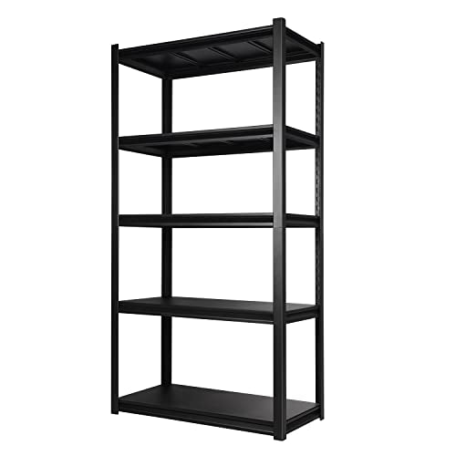 PACHIRA E-Commerce Metal Storage Shelves - 5 Tier Heavy Duty Garage Shelving Adjustable Rack Shelves Organization Multipurpose Shelf 32.3" Wx16.5 - WoodArtSupply