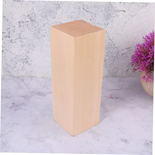COHEALI Pieces Wood Blocks Wood Carving Blocks Wood Carving Kit Wood Bricks Unfinished Wood Cubes Wood Embellishment Whittling Blocks Unpainted COHEALI