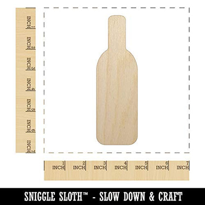 Wine Bottle Solid Unfinished Wood Shape Piece Cutout for DIY Craft Projects - 1/4 Inch Thick - 6.25 Inch Size - WoodArtSupply