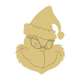 Christmas Design Design by Lines Cutout 1 Item Per Pack Door Hanger Christmas Decor Holiday Unfinished Wood MDF Shape Canvas Style 1 Art 1 (6") Diverse Woodworking