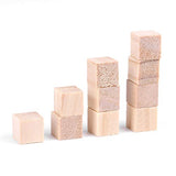 Hand Made Material, Blocks Wood Cubes for DIY Crafts Handmade Woodcrafts Kids Toy Home Decor Square Wooden Arts and Crafts Craft Collection (10mm (50 AYNEFY