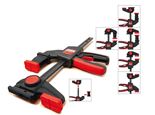 BESSEY EZR-SET, 6 In., One Hand Table/Track Clamp, Multi-Use