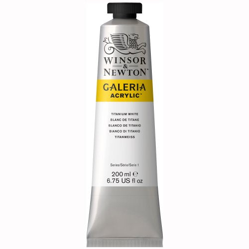 Winsor & Newton Galeria Acrylic Color, 200ml (6.75-oz) Tube, Titanium White - WoodArtSupply