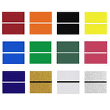XLNTTECH 100% Laser Engraving Double Color Sheet (7" x 11“ x .040”, 12 Pieces & 12 Colors) for Interior Signs, Badges. XLNT TECH