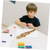 ibasenice 5pcs Crocodile Model Woody Toy Kids Arts and Crafts Toys Kids Crafts Animals Realistic Wood Crocodile Unfinished Wood Animal Toy Wooden ibasenice