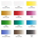 Arteza Gouache Paint Kit, 21 Pieces Art Set, 12 Gouache Art Paint Tubes, 5 Acrylic Brushes, Paper Pad, Plastic Palette, and Wooden Storage Case, Art ARTEZA