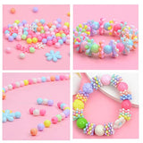 Jewelry Making kit Beads for Bracelets Making kit for Girls. 500+ Pieces Variety Shapes and Colors Perfect Toys for Girls Kids Age 4-6-8-10-12 DAZZLINGKIT