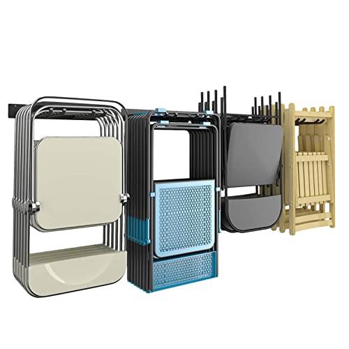 Godboat Garage Shelving, 4 Hooks Tool Organizer, Garage Storage, 2 Pack Garage Organization, Heavy-Duty Garden Tool Organizer, Max Load 220 lbs, Godboat