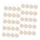 BESPORTBLE 1 Set Oval Wood Crafts Wooden Pieces Unfinished Wood Slices Label DIY Wood Cutouts with Hole Wood Chips Decorations Rope Blank Wood Slices BESPORTBLE