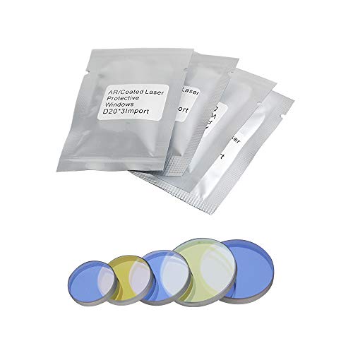 Cloudray Fiber Laser Protective Lens Dia 37mm Thk 7mm 0-10kw for 1064nm Fiber Laser Engraver BM114S/Precitec Procutter(10PCS) Cloudray