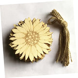 TOPPERFUN 10pcs Log Slices Wood Ornaments Wood Cutouts to Paint Wood DIY Crafts Wood Cutout Shapes Unfinished Wood Slice Wood Cutouts for Crafts TOPPERFUN