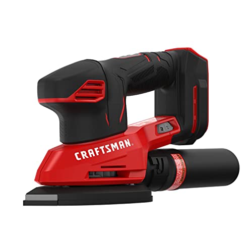 CRAFTSMAN 20V MAX Cordless Detail Sander, Tool Only (CMCW221B), Red