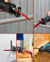 25 Pack 6 inch 14/18 TPI Bi-Metal Auto Dismantling Sawzall Blade for Metal, 6” 18-TPI Reciprocating Saw Blades Replace Milwaukee and Diablo sawzall REEPLAR