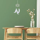 OLYCRAFT 24pcs Lotus Dream Catcher Rings Wooden Macrame Hoops Smooth Unfinished Macrame Rings Flower Shape Macrame Ring for DIY Crafts Projects Home OLYCRAFT