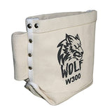 Wolf Canvas Tool Pouch, Tunnel Belt Loop, Bull Pin Loops & Bolt Bag Tote | Tradesman, Ironworker, Carpenter, 5’’x10’’x9’’ WOLF Industrial Products