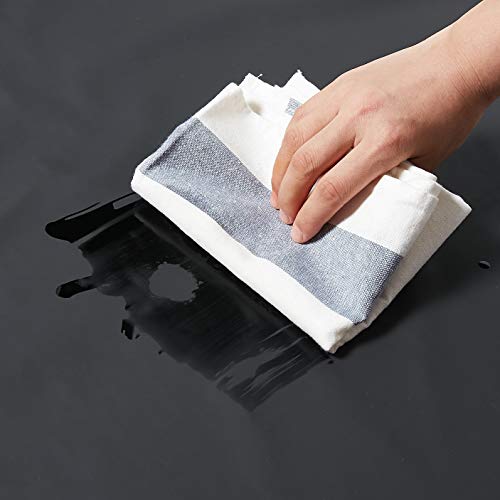 VWELL Rubber Vinyl Waterproof Apron for Men Women, Dishwashing, Chemical Lab Work Apron Butcher Apron PVC Grooming Apron VWELL