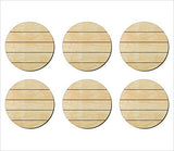 6 Pack of 3 inch Circle shiplap curout , Circle Wood cutouts, Unfinished Shiplap circle wood cutout, DIY Craft wooden cutout WoodArtSupply