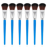 6 Pcs Mop Brush for Acrylic Painting 1 Inch Blending Brush Paint Brushes for Acrylic Painting Oval Mop Acrylic Brush with Wooden Handle for Acrylic Sliverdew