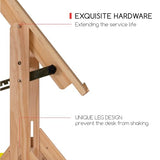 MEEDEN Solid Wood Drafting Table, Artist Drawing Desk, Writing Desk Studio Desk, Art Craft Table with Adjustable Height and Tiltable Tabletop for MEEDEN