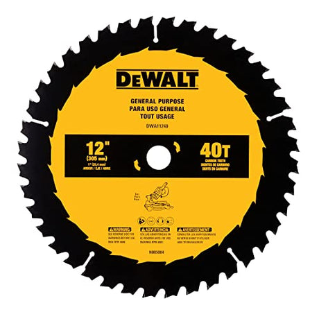 DEWALT 12 in. 40T General Purpose Saw Blade (DWA11240) DEWALT