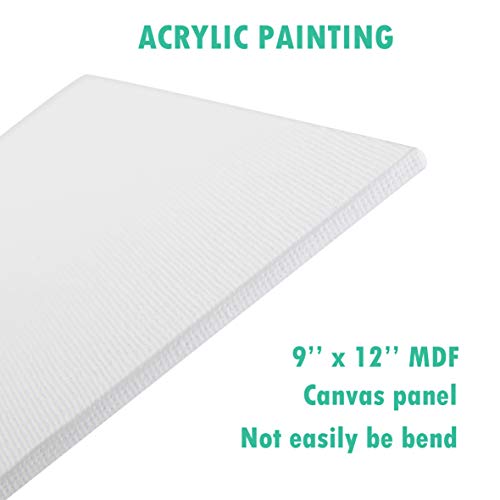 Falling in Art Easel Box Acrylic Paint Set with Portable Table Display Stand, Acrylic Paint, Canvas Panels, Brushes, Palette for Christimas Gift Falling in Art