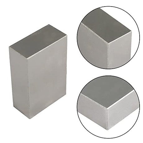 findmall 1 x 2 x 3 Inch Blocks Matched Pair No Holes Hardened Steel Accuracy Ground Machinist 123 Blocks Set Up Blocks Fit for Accuracy Grinding findmall