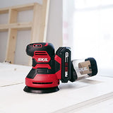 SKIL PWRCore 20 20V Brushed 5" Random Orbital Sander, Variable Speed, Includes 3pc Sandpaper, Dust Box, 2.0Ah Battery and Charger - SR6604B-10 Skil