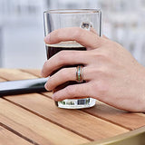 Vakki Abalone Shell Tungsten Rings for Men Women 8mm Hawaiian Wood Wedding Bands Size 14 Vakki