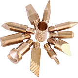 heyous 23pcs Wood Burner Tips Set Pyrography Brass Wood Burning Tip for Wood Pyrography Carving Embossing Soldering DIY Crafts heyous