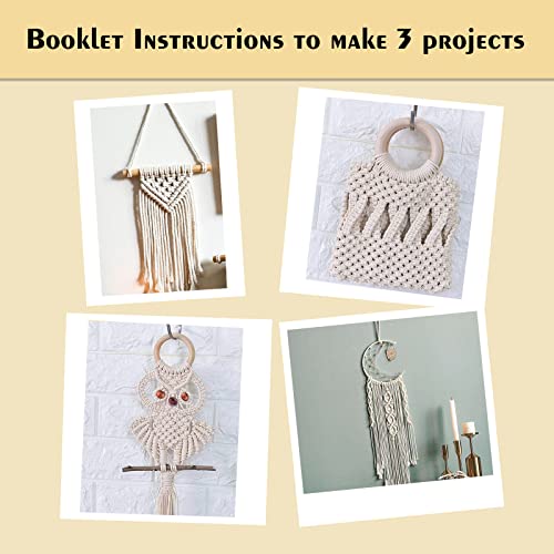 Macrame Cord Kit Macrame Kits with 50pcs Macrame Supplies 109