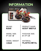 ROKR Metal Building Kits for Adults-Plastic Model Craft Kits-3D Metal Puzzles for Adults and Kids-Scout Beetle Model Building Set-Hobbies Gifts for ROKR
