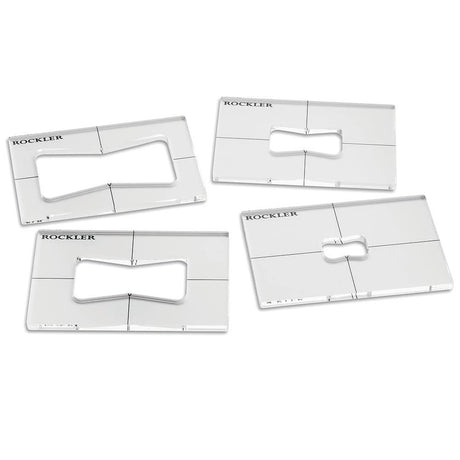 Nested Bow Tie Router Inlay Template Set - Durable 6mm Acrylic Router Templates for Woodworking - Decorative Wood Inlay Pieces for Split Prevention – ROCKLER