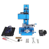 Universal Mini Metal Milling Machine Motorized Metalworking DIY Tool Benchtop Woodworking for Hobby Science Education Modelmaking W10004M AC100V~240V Jianyana