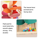 Vomocent Wooden Music Tree Toy for Kids, Marble Ball Run Track Game for Toddlers, Marble Tree Educational Montessori Toy Boy Girl Gifts Vomocent